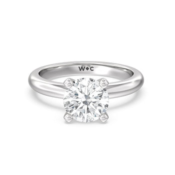 Classic Four Prong Solitaire Diamond Engagement Ring