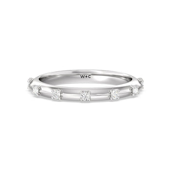 Celestia Knife Edge Diamond Wedding Band