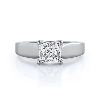 Trellis Solitaire Engagement Ring