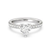 Aura Hidden Accent Engagement Ring