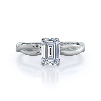 Twisting Solitaire Diamond Ring