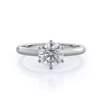 Luminous Six Prong Solitaire Diamond Ring