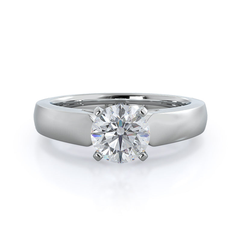 Open Cathedral Diamond Engagement Ring