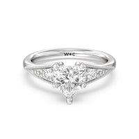 Heirloom Milgrain Diamond Engagement Ring