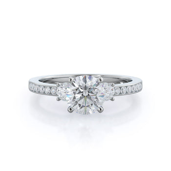 Duet Diamond Engagement Ring