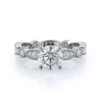 Four Points Diamond Engagement Ring