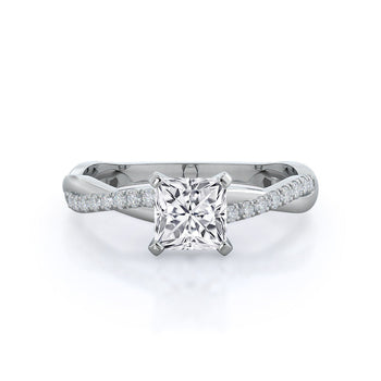 Vine Diamond Engagement Ring