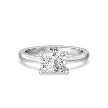 Classic Four Prong East West Engagement Ring