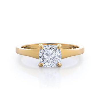 Widening Solitaire Engagement Ring