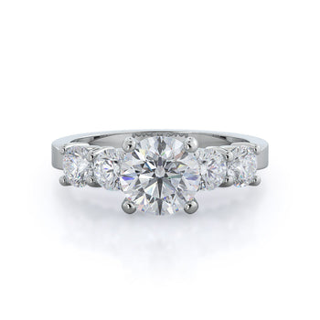 Five Stone Diamond Engagement Ring