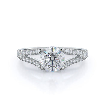 Split Shank Trellis Diamond Engagement Ring