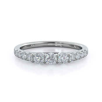 Regalia Pave Diamond Wedding Band