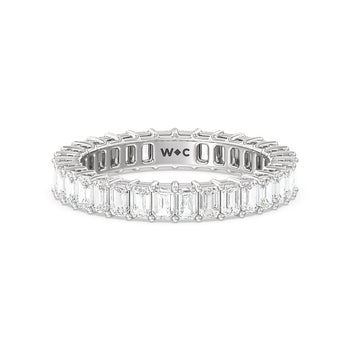 Emerald Cut Diamond Eternity Ring