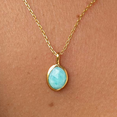 Amazonite - Amazonite Necklace - Hilda