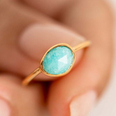 Amazonite - Amazonite Ring - Iris