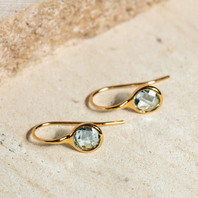 Blue Topaz - Blue Topaz Earrings - Sigrid