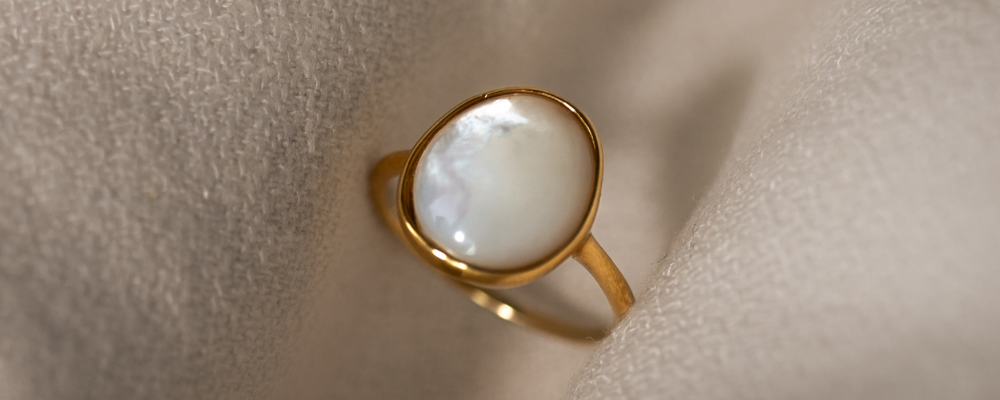 cocktail rings - Mother of Pearl Ring - Margit