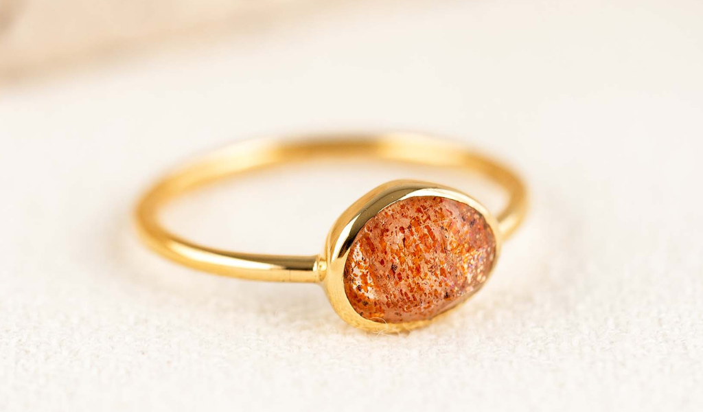 Sunstone Crystal - Sunstone Ring - Iris