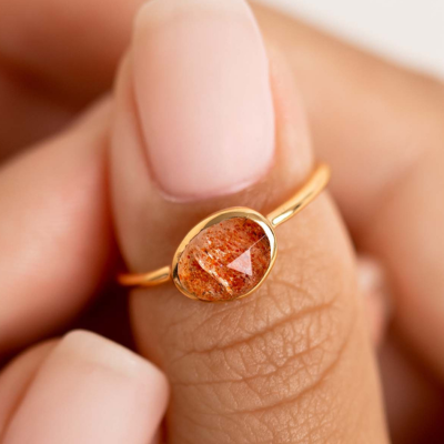 Sunstone Crystal - Sunstone Ring - Iris