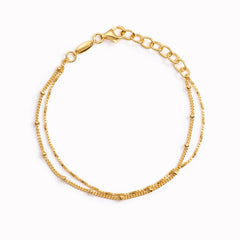 Silver Tennis Bracelet (Half) - Blue | Linjer Jewelry