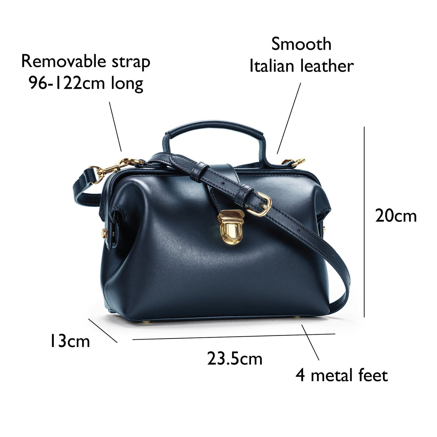 navy handbags