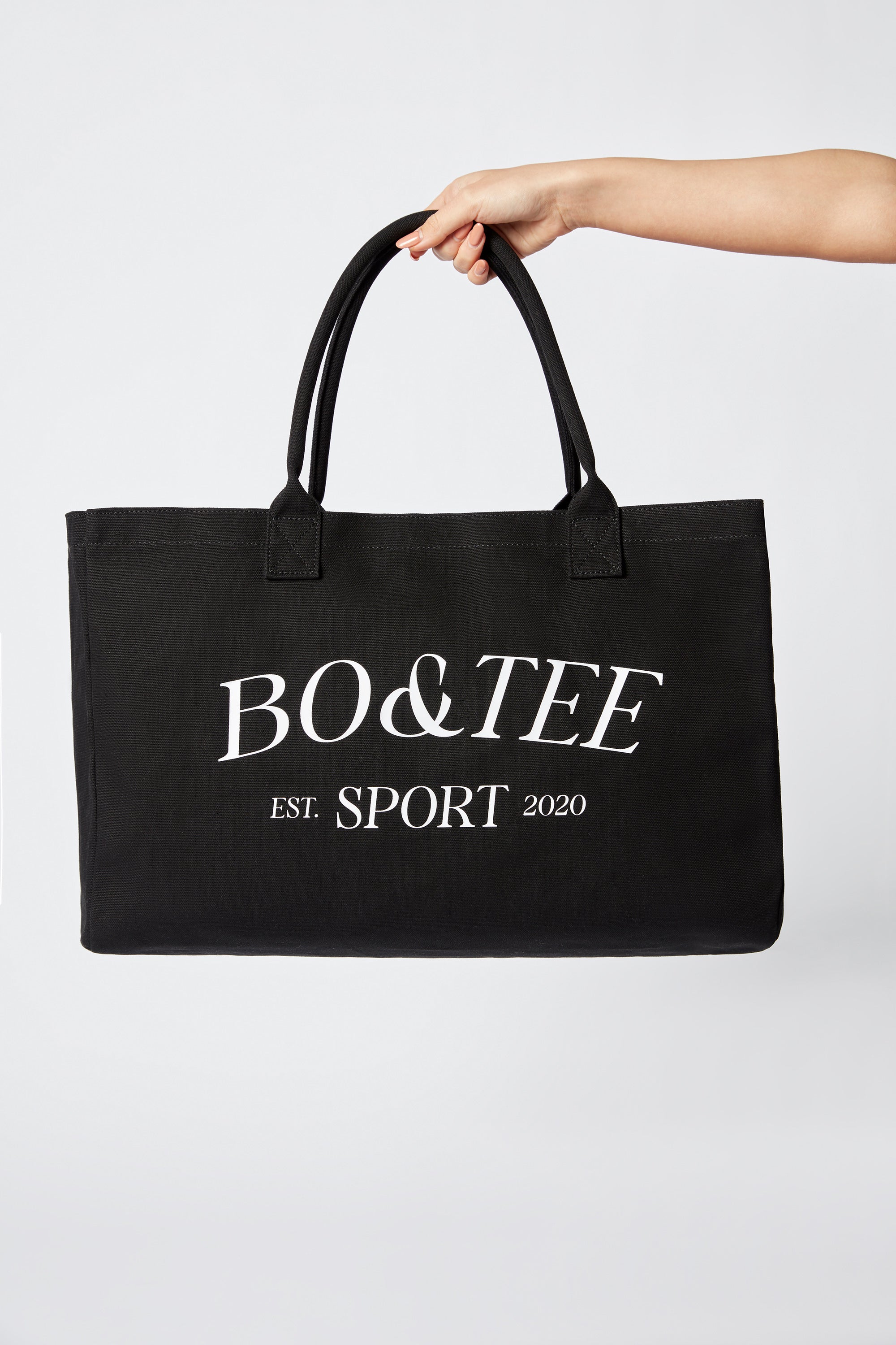 Large Canvas Tote Bag in Black