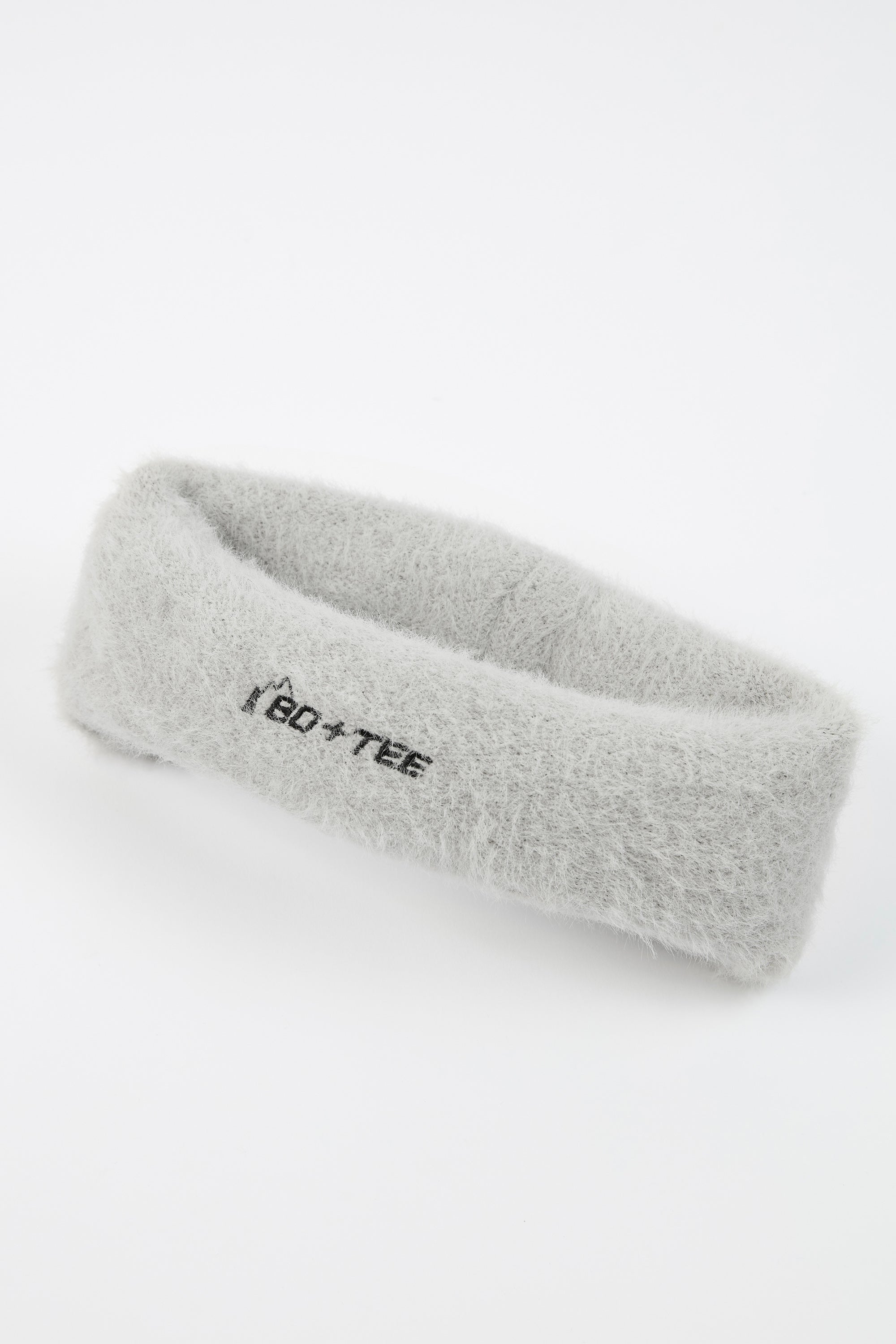 Faux Fur Headband in Light Grey