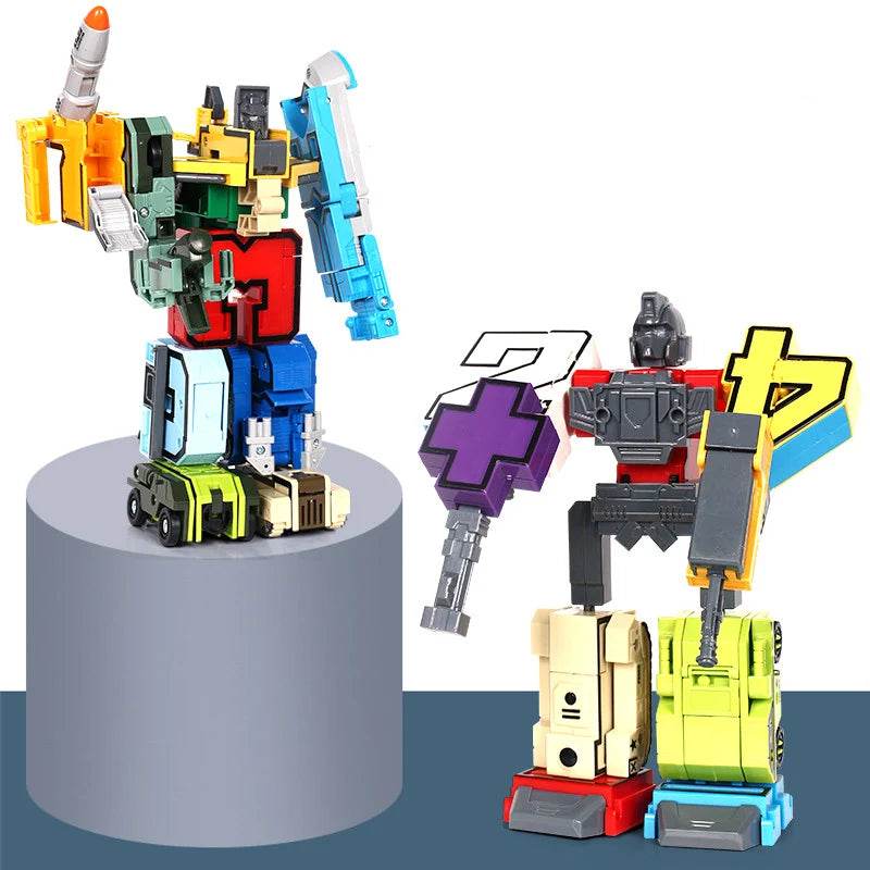 Creative Number Robot Building Blocks Toy for Educational Fun