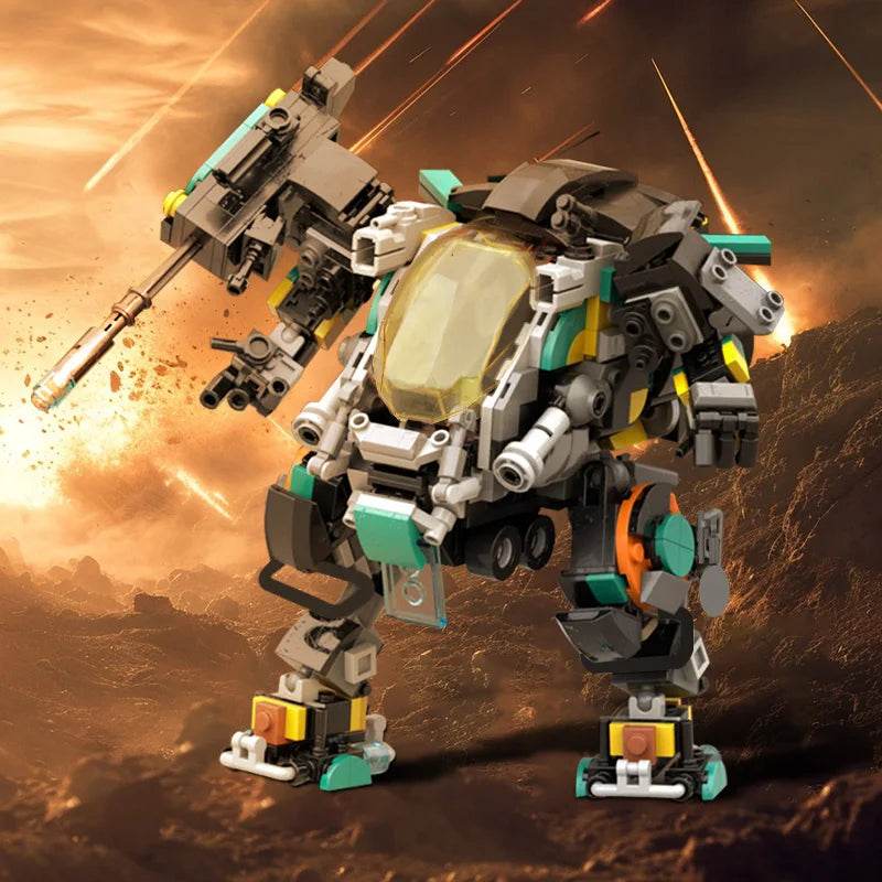 MOC Mr.Double Robot Model Building Blocks Assembly Building Bricks MOC