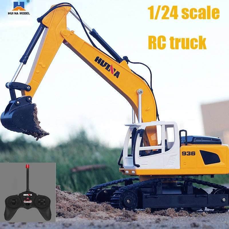RC 1/24 Scale Remote Control Excavator with 360° Rotation & Six-Way Control