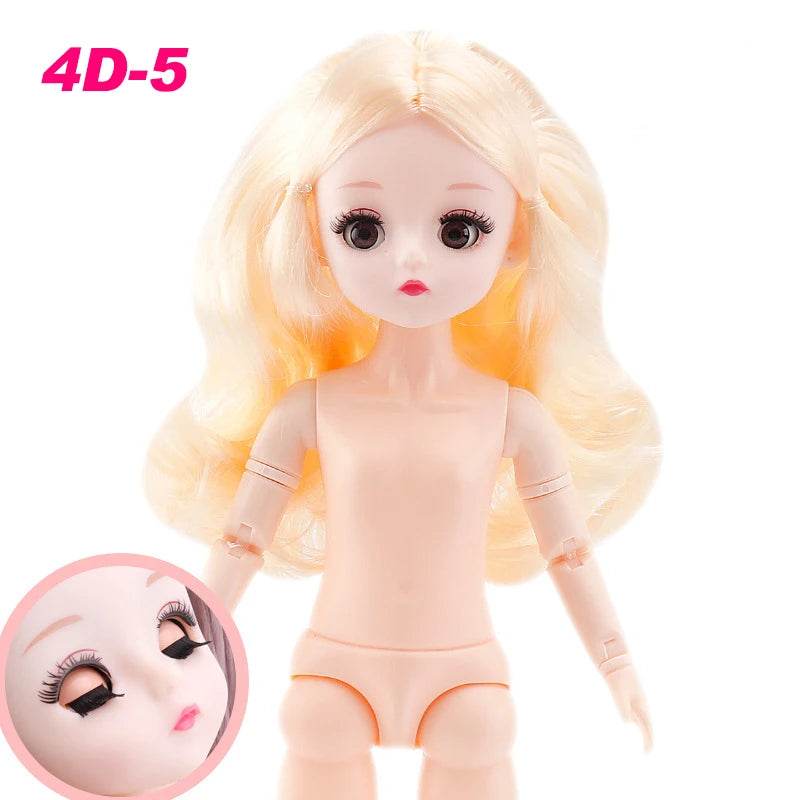 30 Cm Manga Face Anime Eyes Nude Doll Girl Body 1/6