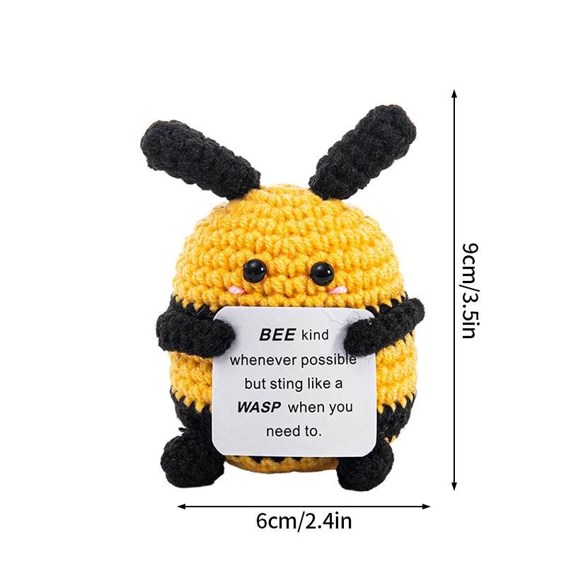 Positive Energy Bee Hug Pocket Doll Mini Handmade Gift