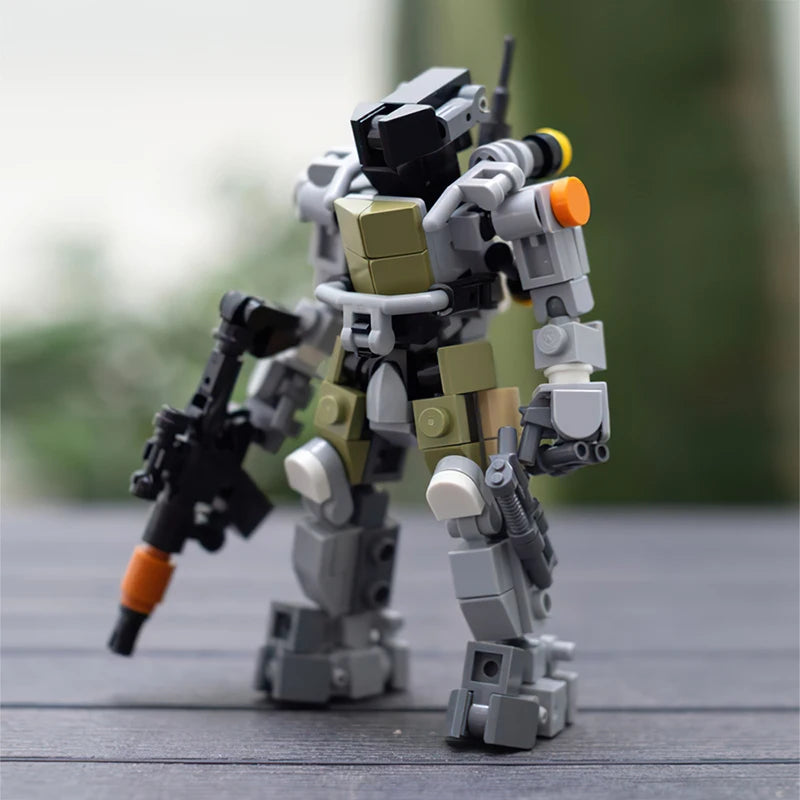 Game Brickheadz MOC 94380 Mecha Robot Building Blocks Kit Building Bricks MOC