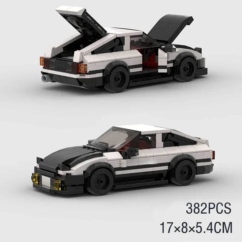 Moc Speed Champions AE86 Cars Racers Building Blocks Set