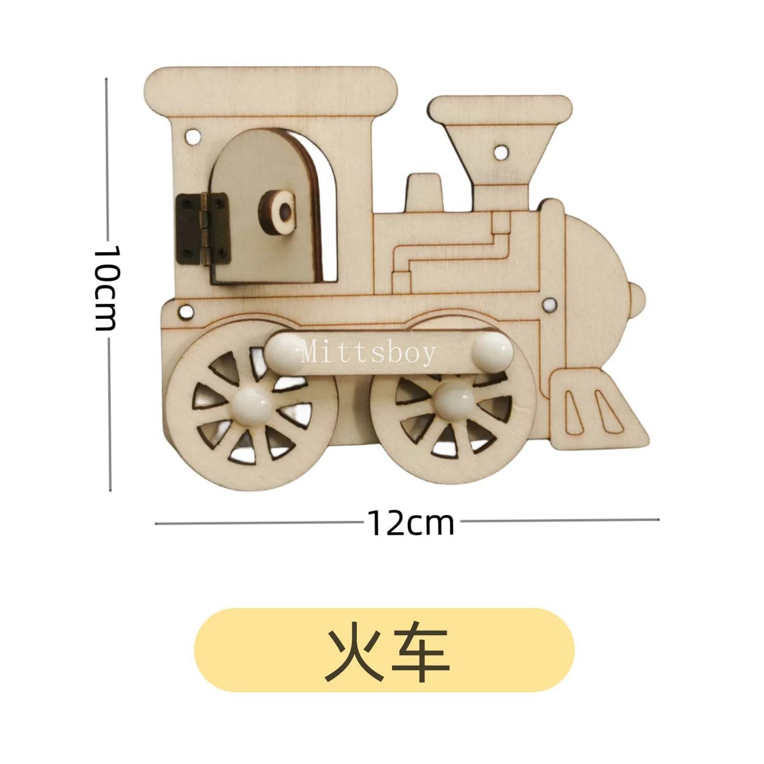 Montessori Busy Board DIY Wooden Accessories Educational Toy for Children with Castle Bulldozer Helicopter and Early Learning Activities