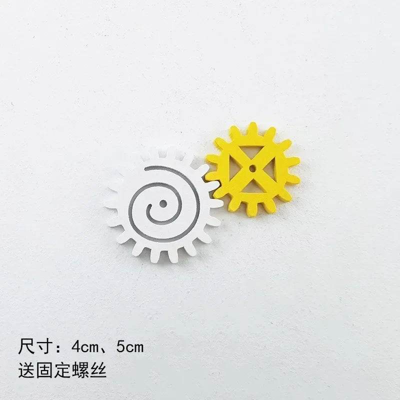 DIY Montessori Busy Board Wooden Toy Accessory Animal Hourglas Alarm Clock Mirror Educational Unlock Sensory Toy