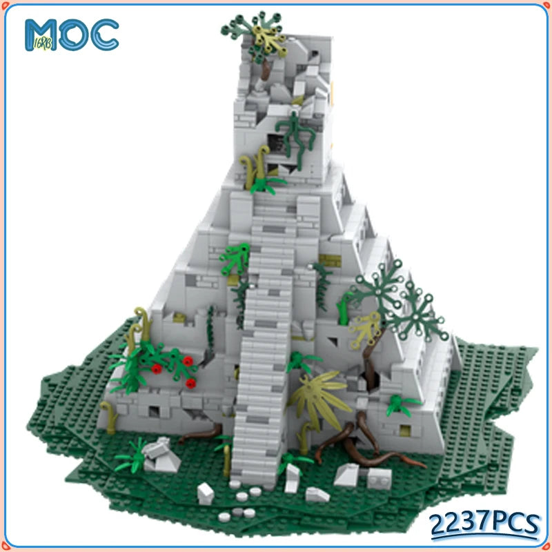 MOC Building Blocks Maya Temple Model Ancient Architecture 2237PCS Building Bricks MOC