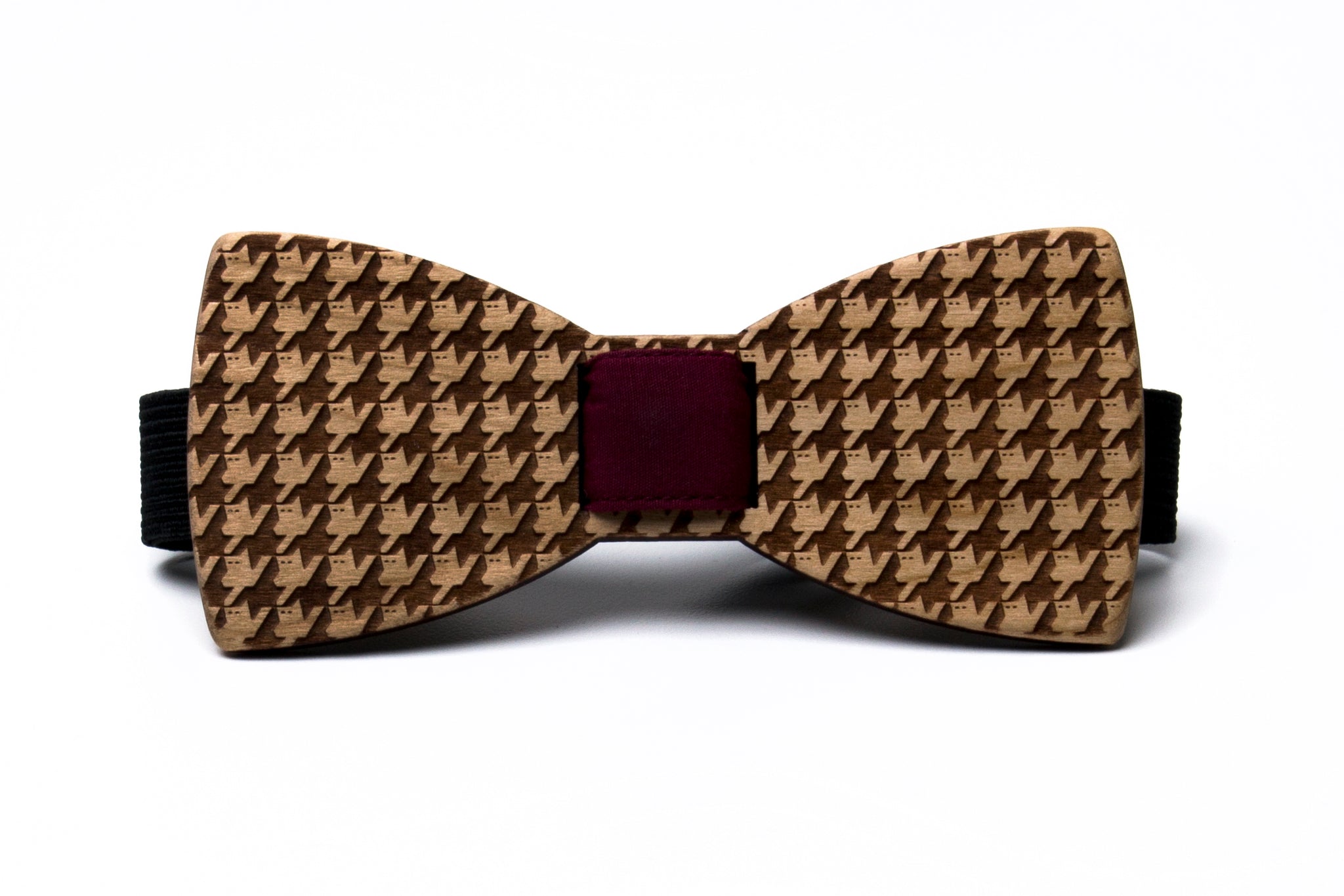 Catstooth Wooden Bow Tie – Bow Tied Wood