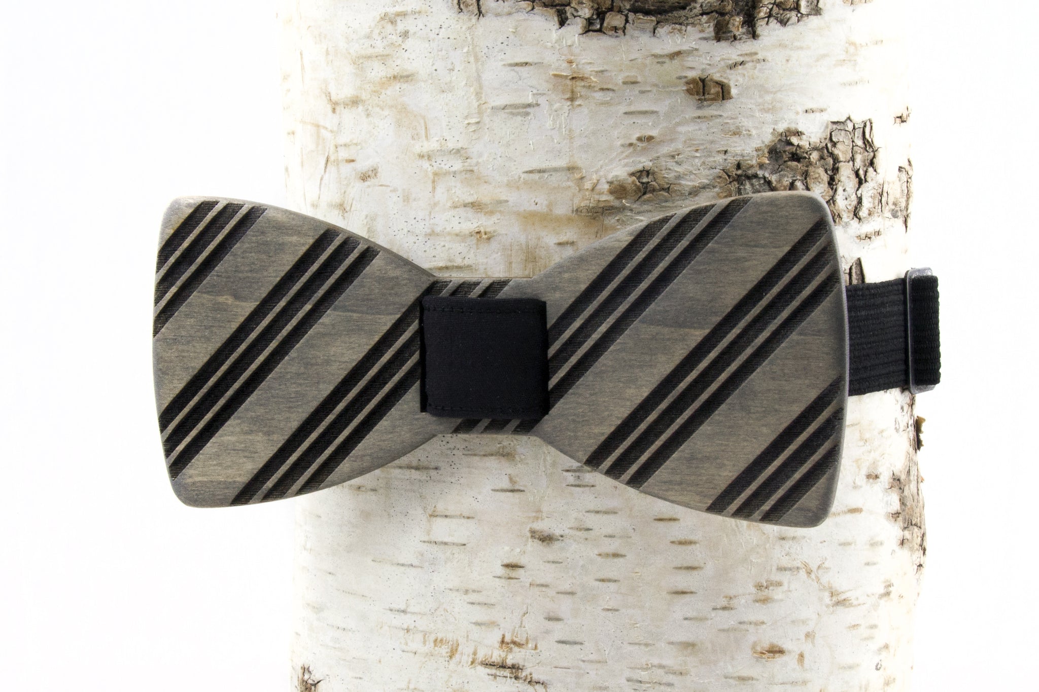 Stripes Wooden Bow Tie – Bow Tied Wood