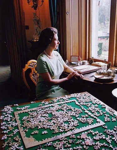 Queen Elizabeth - Queen With Puzzle, 1967 by David Montgomery