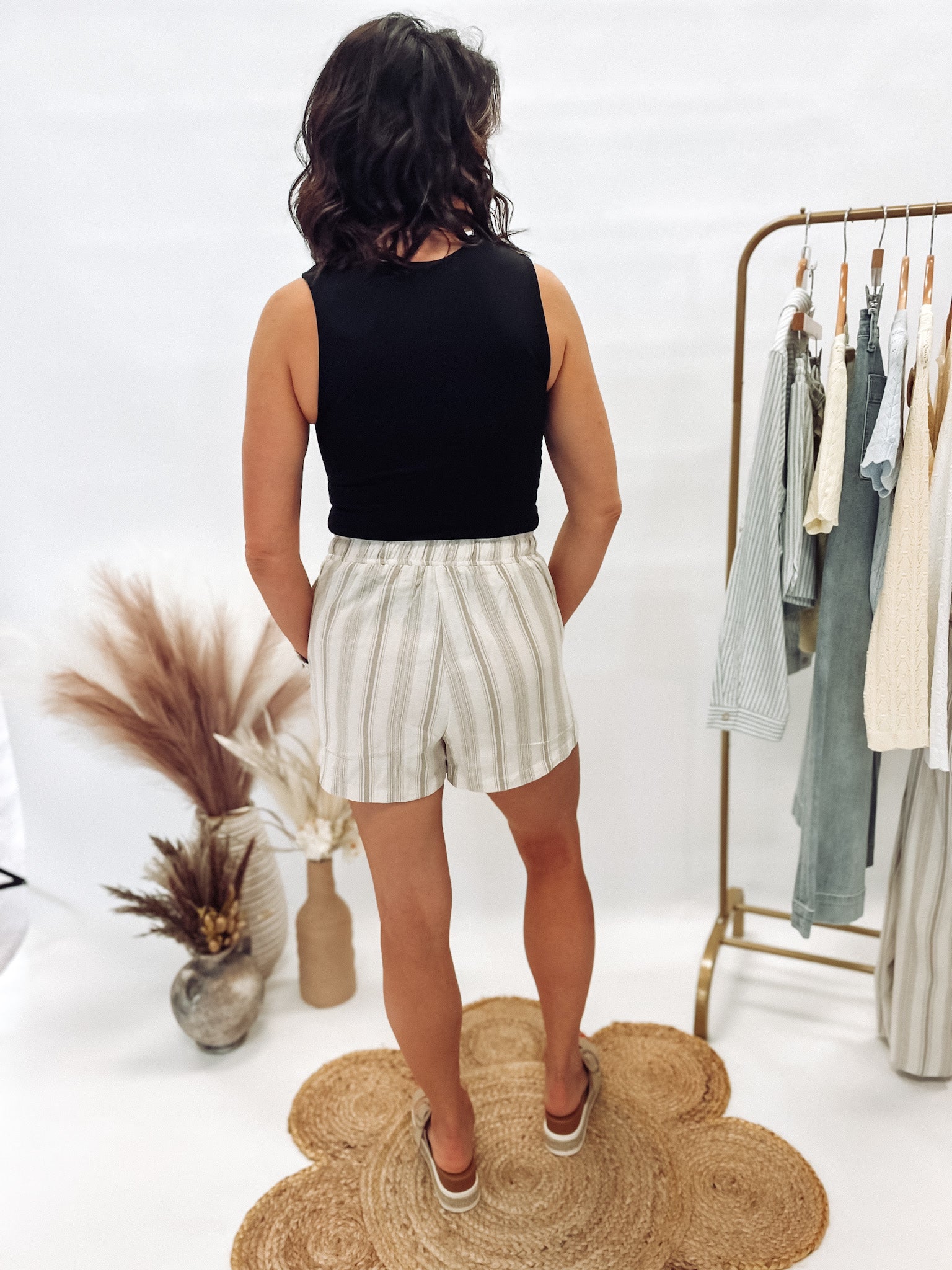 Coastal Stripe Twill Shorts