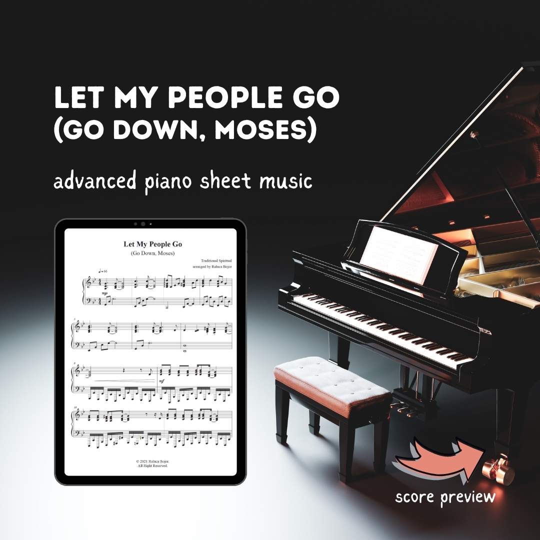 Let My People Go (Go Down, Moses) – Advanced Jazz Gospel Piano Arrangement Sheet Music