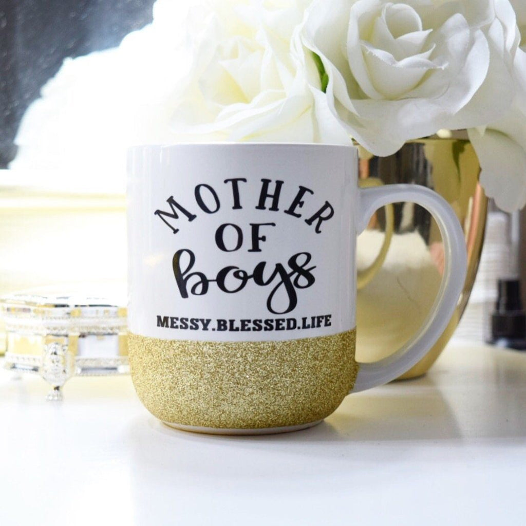 Mother Of Boys - Boy Mom Coffee Mug 