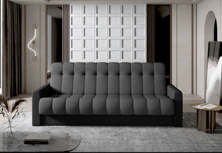 Wersalka Garett w aranżacji salonu, nowoczesne wnętrze, kolor szary