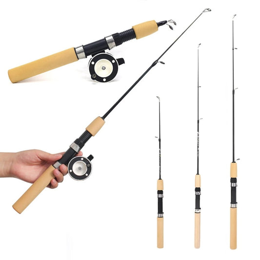 Portable Pocket Winter Fishing Rods Ice Fishing Rods Fishing Reels