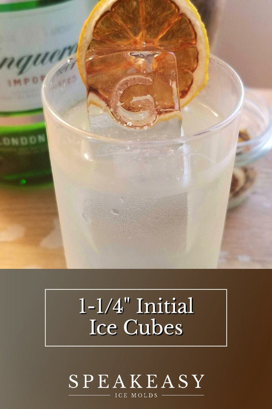 INITIALS/TEXT/EMOJI: Custom Ice Tray Cocktail Whiskey Ice 