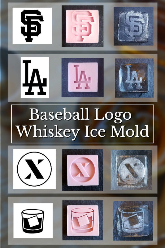 Custom design whiskey ice mold, Ice cubes based on your image, Logo ic –  Speakeasy Ice Molds