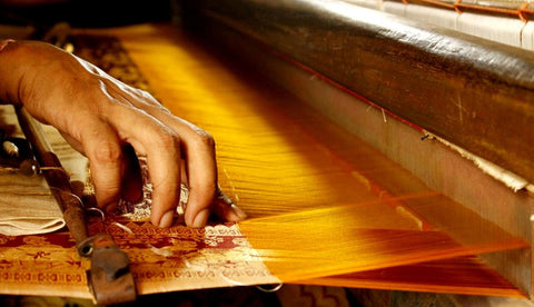 indian silk saree making ,The best-known silk is obtained from the cocoon of the mulberry silkworm.