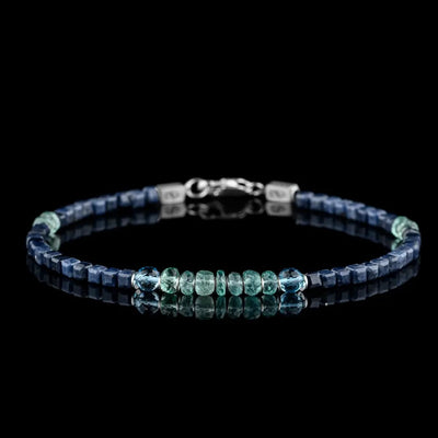 View Emerald-Topaz-Sapphire Bracelet I (3-4.5mm)