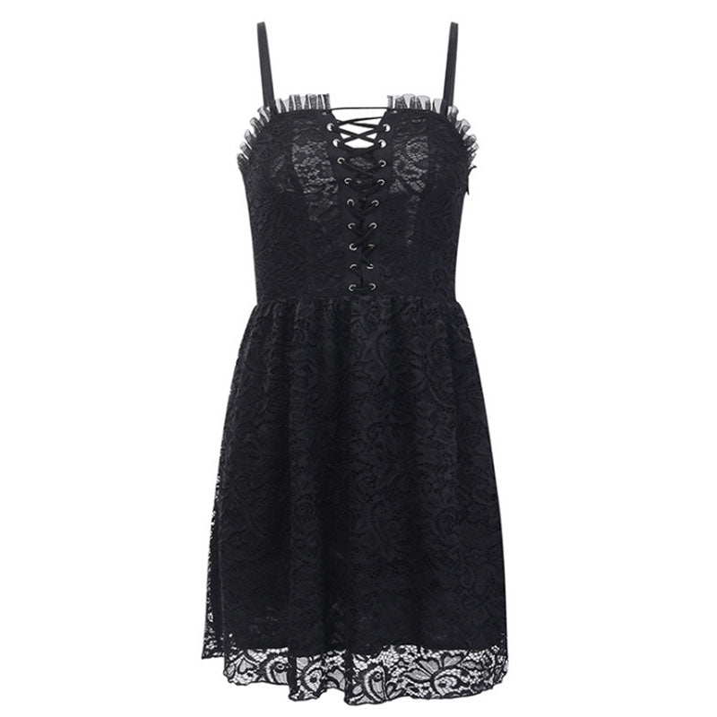 Japanese Summer Elegant Black Lace Dress SD01915 – SYNDROME - Cute ...